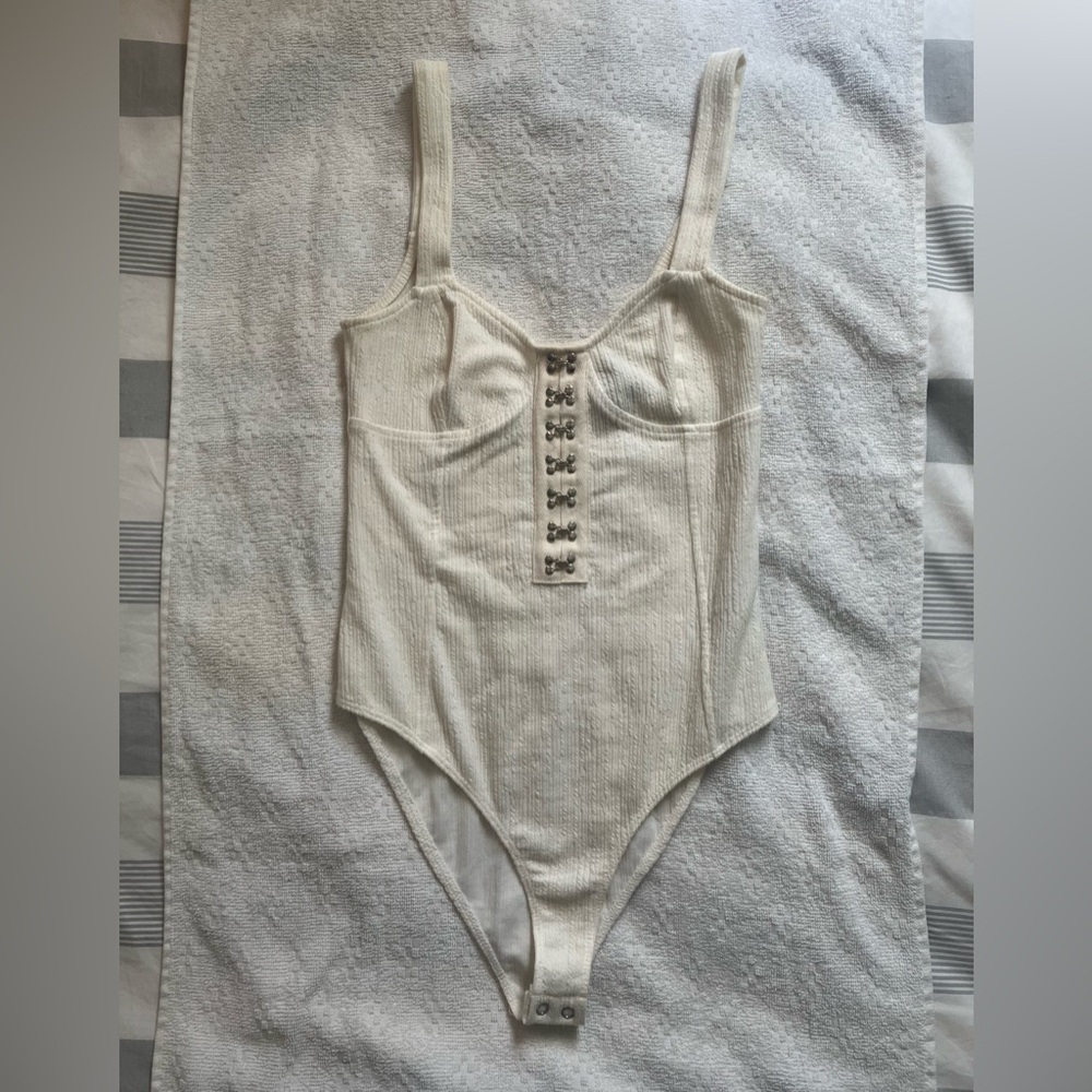 Forever 21 Cream One Piece Bodysuit NWOT